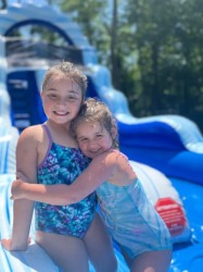 Bluewaterslide20sisters 1747147490 15 Ft. Blue Waterslide